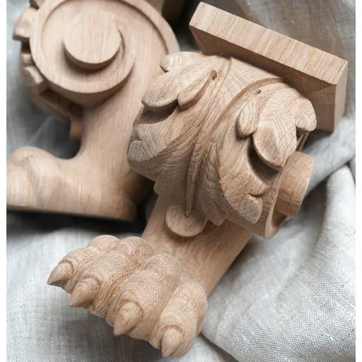 Lion paw furniture legs from beech. oak